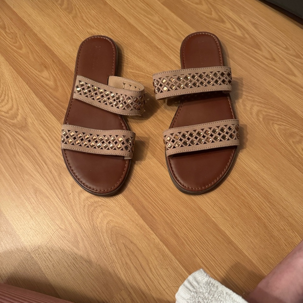 Merona Tan and Brown Sandals